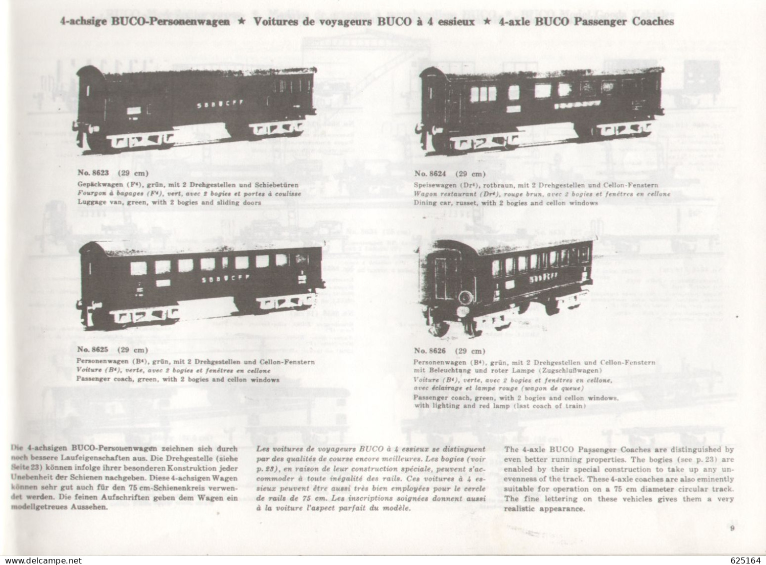 Catalogue BUCO 1979 BUCO.Bahnen Und-Productionen B.Stauffer CH - Deutsch