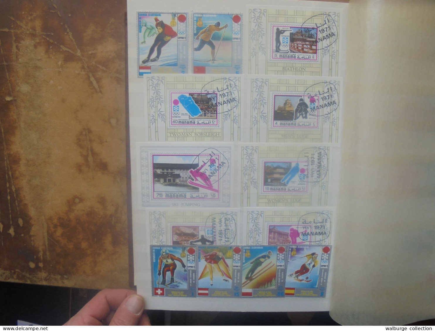 THEMATIQUE "SPORTS" BLOCS+SERIES+TIMBRES  .A SAISIR !!! (4395) 1 KILO 550 (PAS D'OFFRES INFERIEURES)