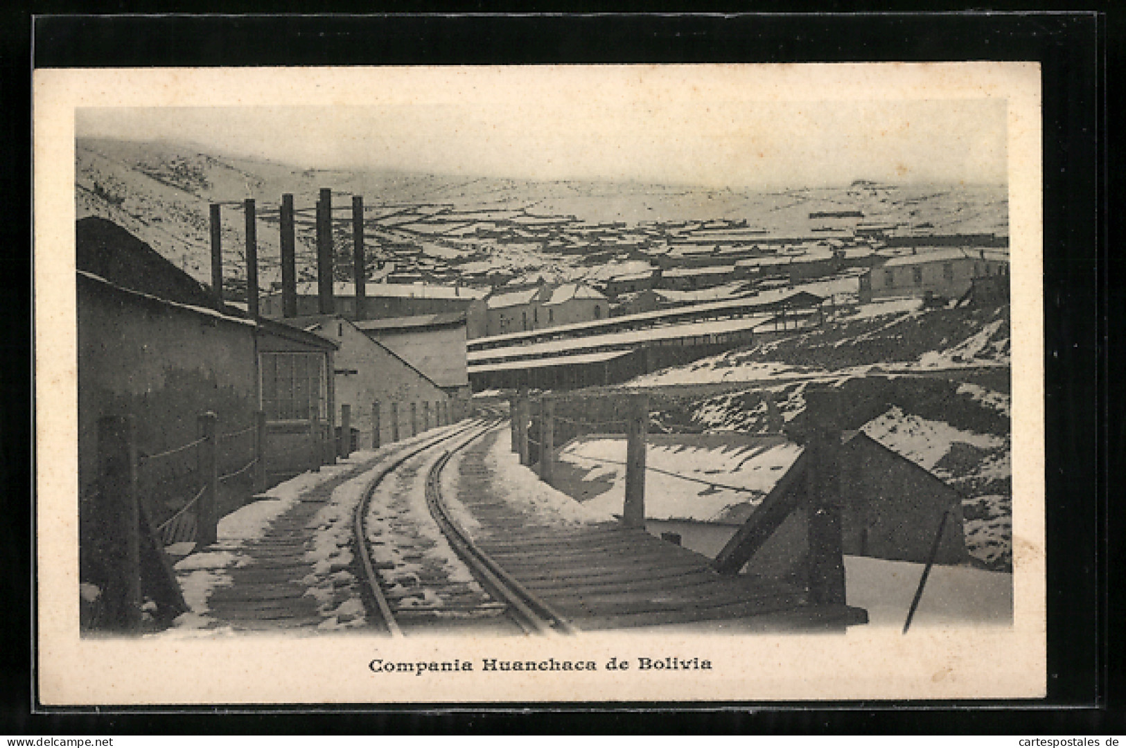 AK Compania Huanchaca, Schienenpartie Im Bergwerk  - Bolivie