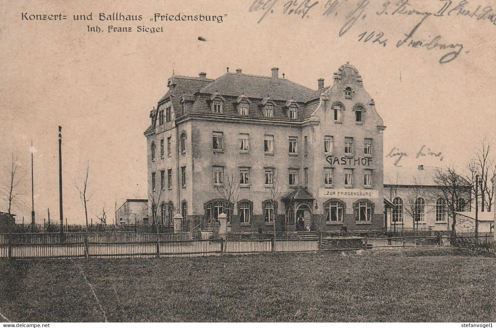 Freiberg  Ca 1915   Friedensburg - Freiberg (Sachsen)