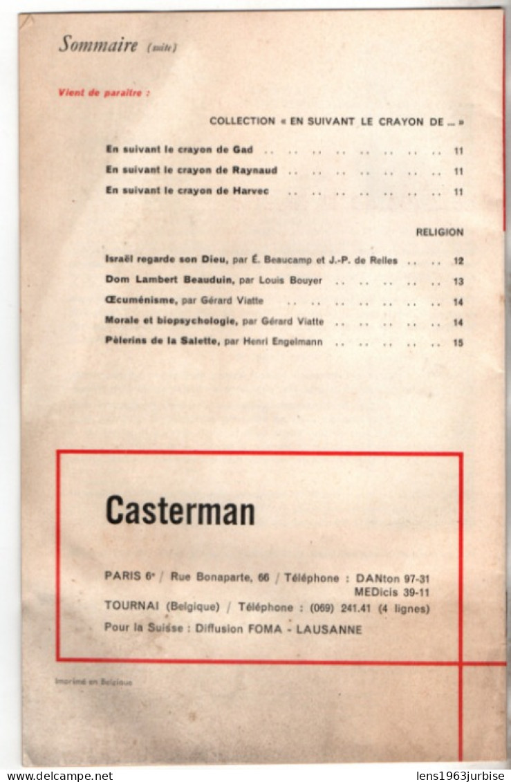 Casterman Actualités , N° 10 - Juin 1964 , 15 Pages - Otros & Sin Clasificación