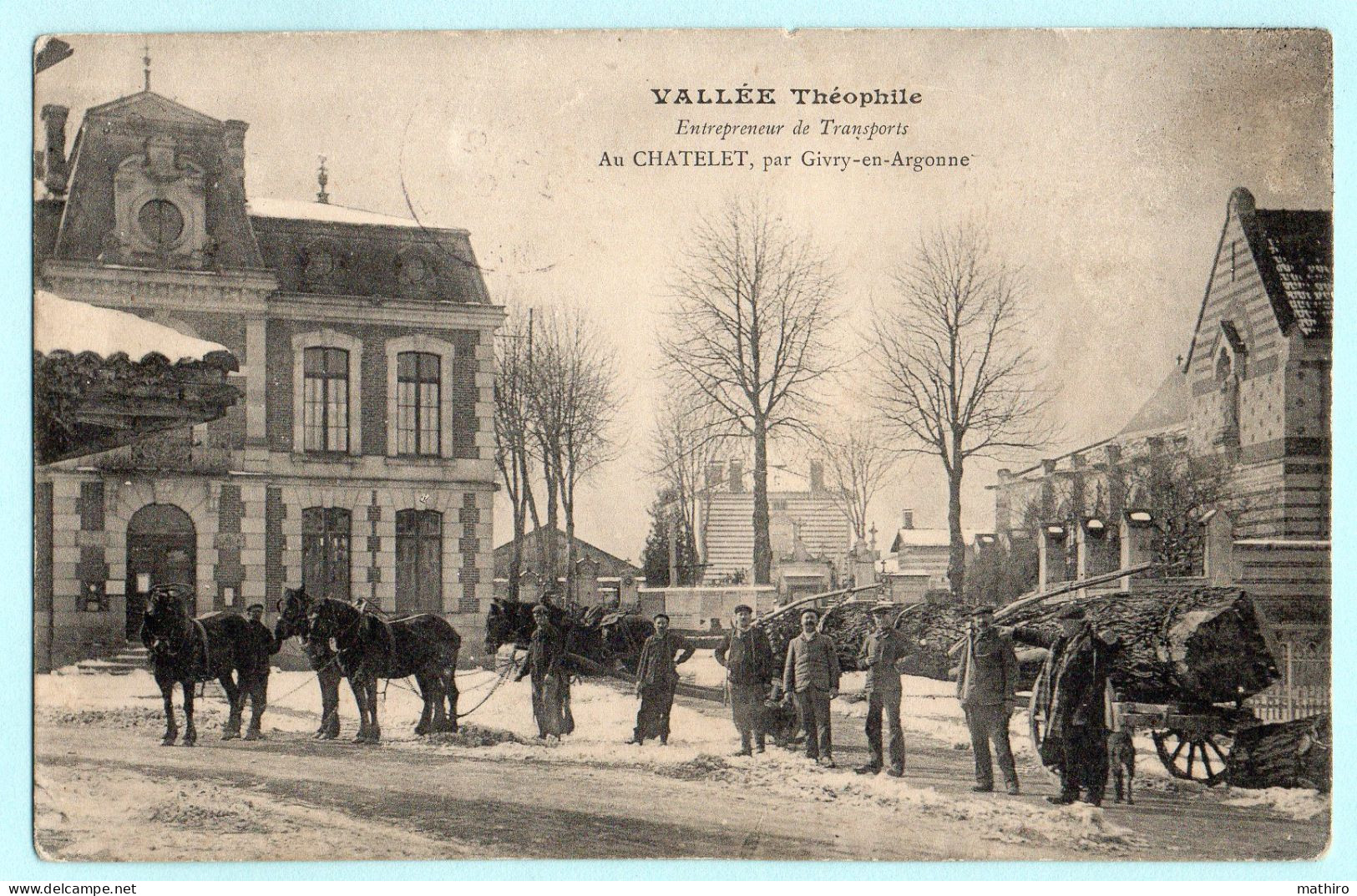 COURTISOLS - Place Massez - Vallée ( Valet ) Théophile, Entrepreneur Au Chatelet ( Châtelier ) Par Givry En Argonne - Courtisols
