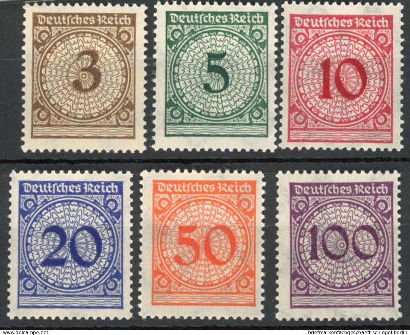 Deutsches Reich, 1923, 338-43, Postfrisch - Sonstige & Ohne Zuordnung