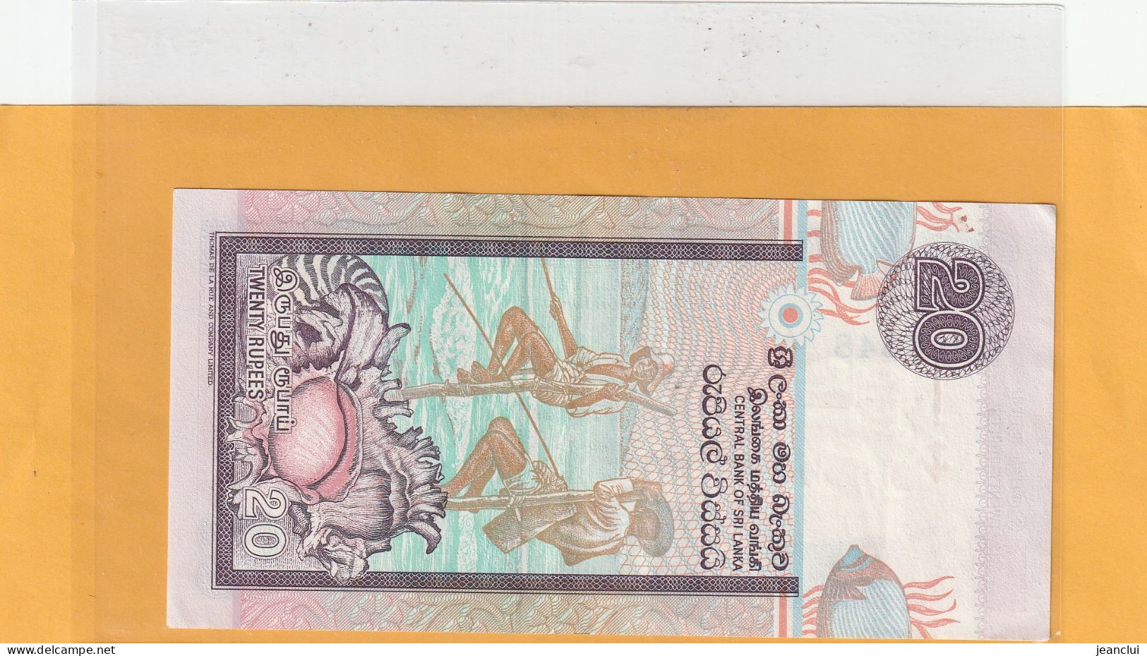CENTRAL BANK OF SRI LANKA   .  20 RUPEES  .  15-11-1995  .  N°   L/80 896348 .  2 SCANNES  .  BILLET EN TRES BEL ETAT - Sri Lanka