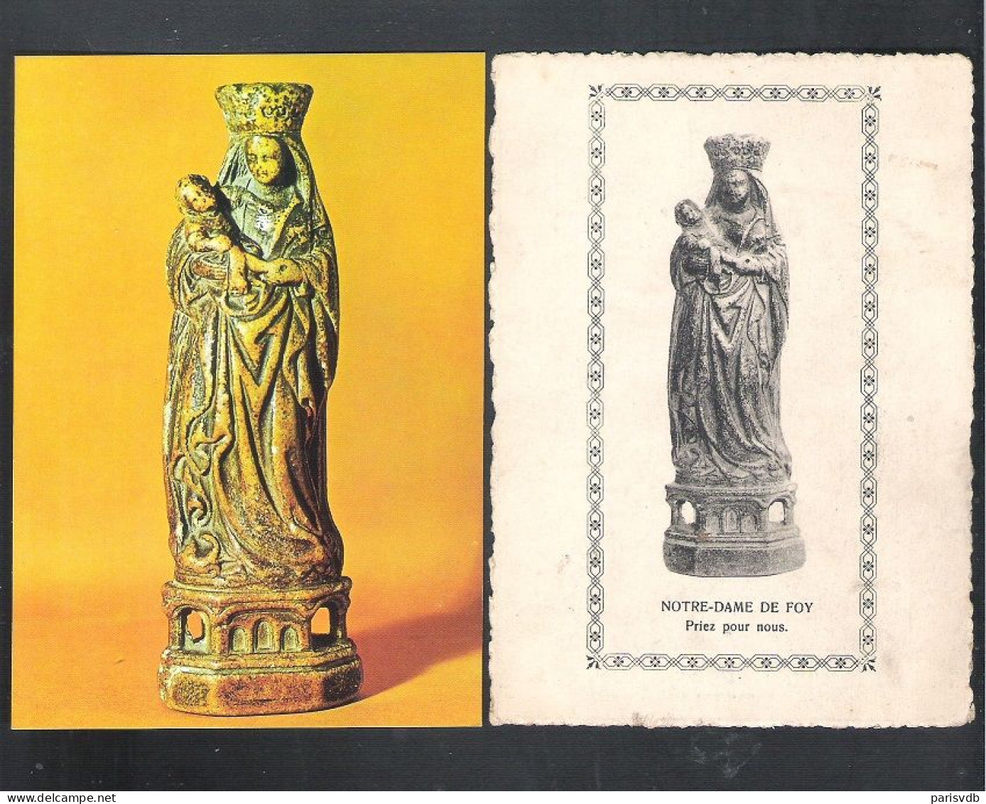 FOY-NOTRE-DAME - STATUE MIRACULEUSE - 2 POSTKAARTEN - NELS  (14.385) - Dinant