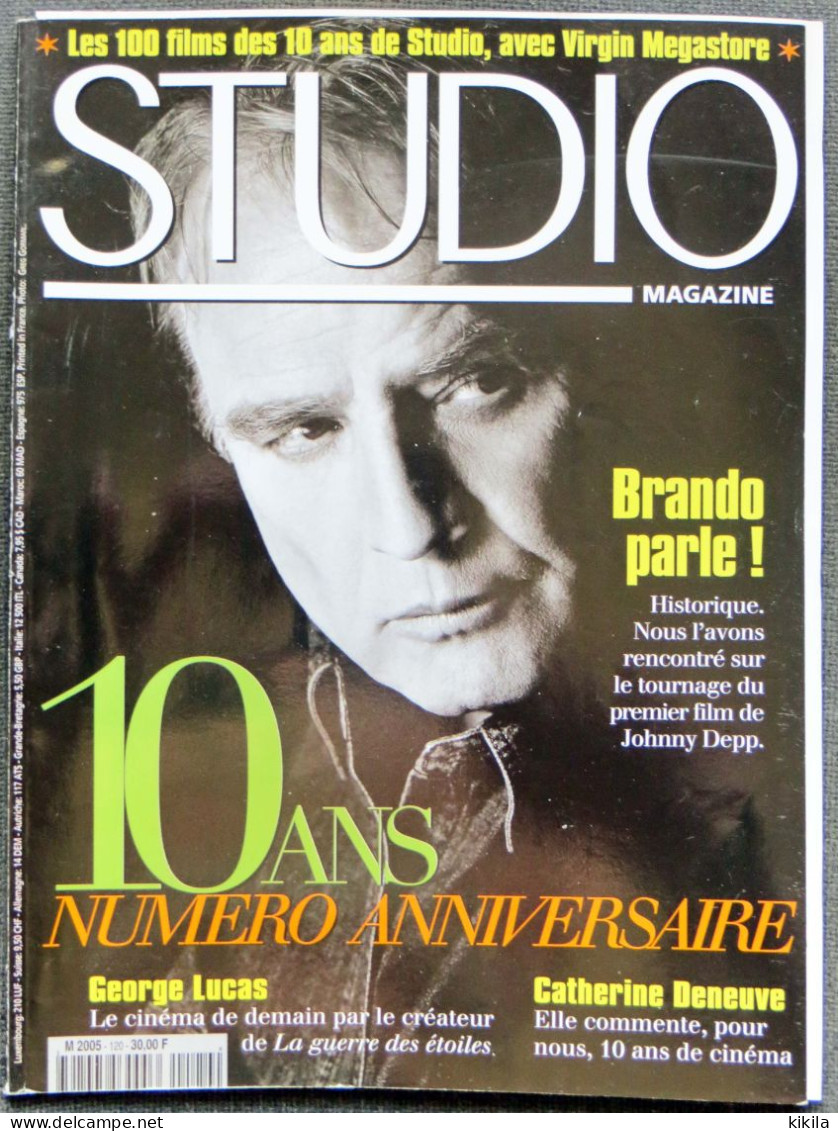 Revue STUDIO N° 120 Mars 1997 Anniversaire Les 10 Ans De Studio Et Les 100 Films Marlon Brando Parle  George Lucas  * - Cinema