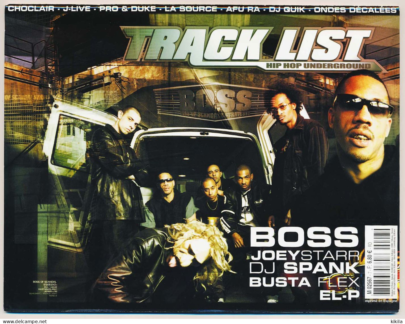 Revue TRACK LIST Hip Hop Underground N° 7 Boss  Joe Starr  DJ Spank  Busta Flex  El-P* - Musique