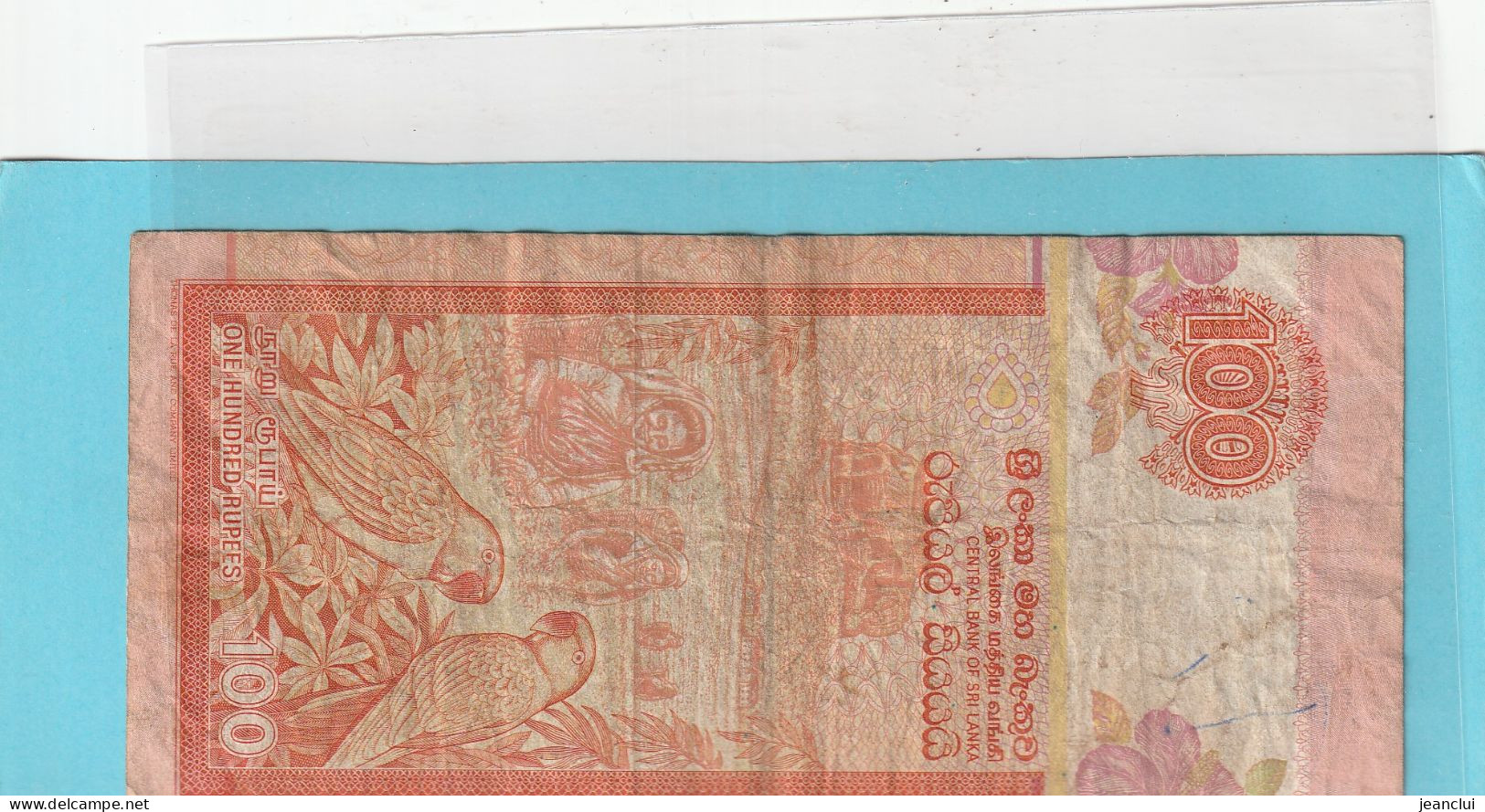 CENTRAL BANK OF SRI LANKA   .  100 RUPEES  .  01-07-1992  .  N°   J/112 627490 .  2 SCANNES  .  BILLET TRES USITE - Sri Lanka