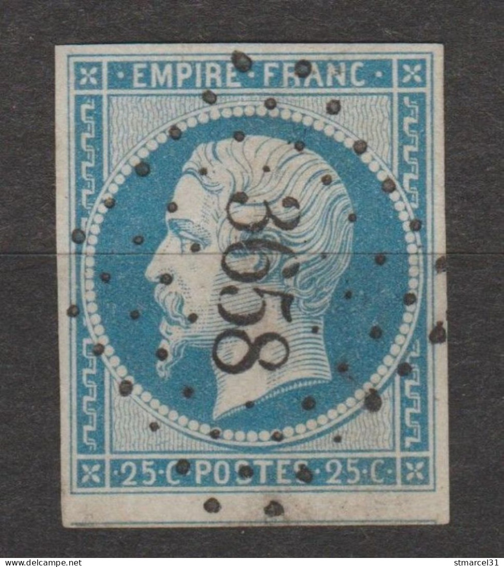 LUXE Avec TRAIT De BURIN N°15 - 1853-1860 Napoléon III