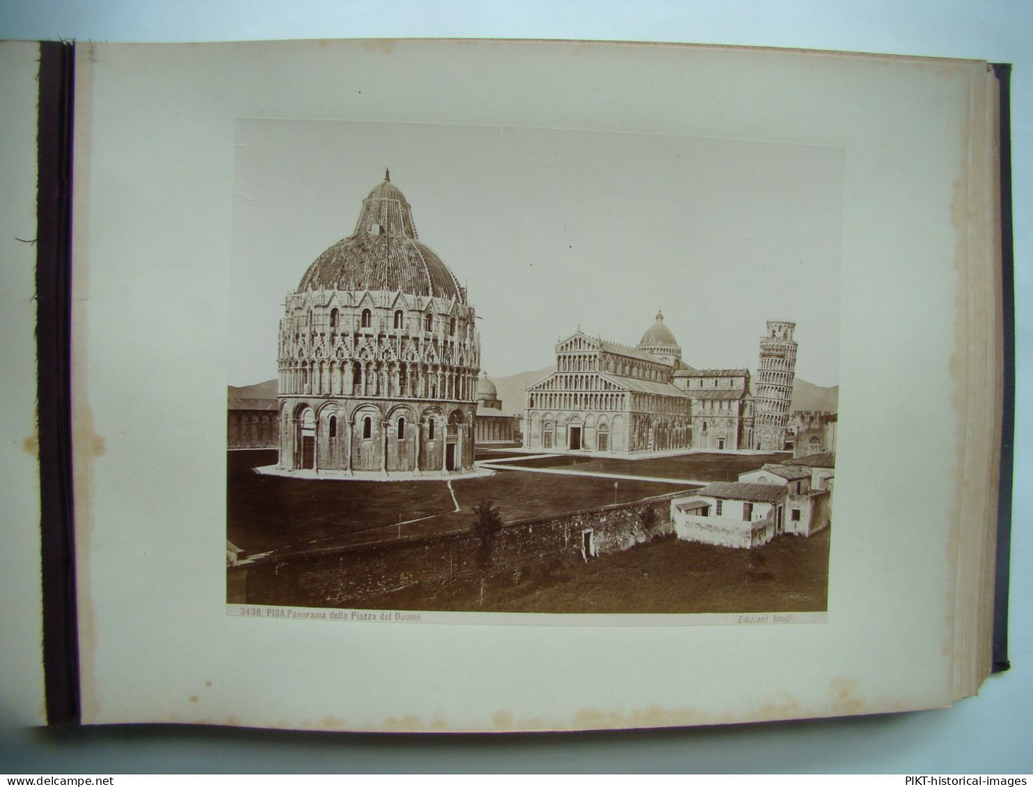 GRAND ALBUM PHOTOS 1870 FLORENCE VENISE TIRAGES ALBUMINÉS ANCIENS GRAND FORMAT Signés PHOTOGRAPHIES ITALIE TTBE