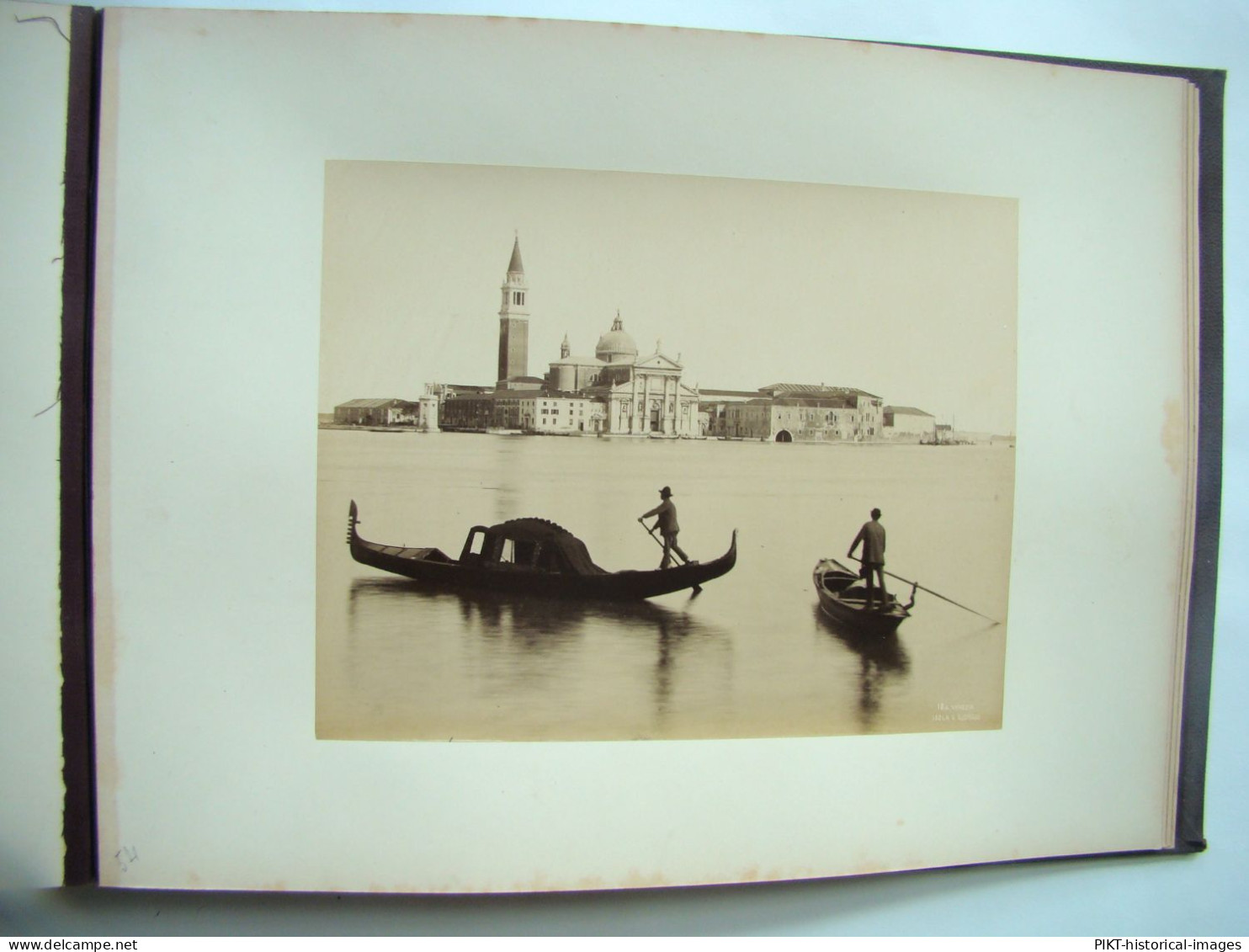 GRAND ALBUM PHOTOS 1870 FLORENCE VENISE TIRAGES ALBUMINÉS ANCIENS GRAND FORMAT Signés PHOTOGRAPHIES ITALIE TTBE