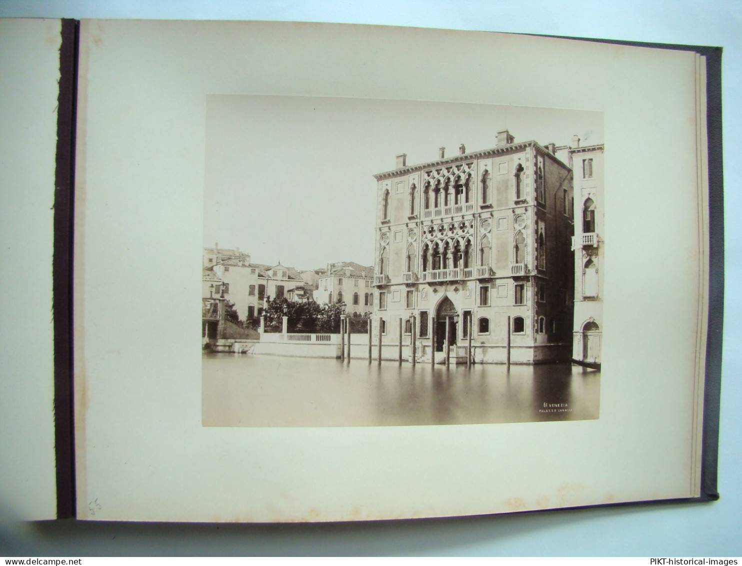 GRAND ALBUM PHOTOS 1870 FLORENCE VENISE TIRAGES ALBUMINÉS ANCIENS GRAND FORMAT Signés PHOTOGRAPHIES ITALIE TTBE