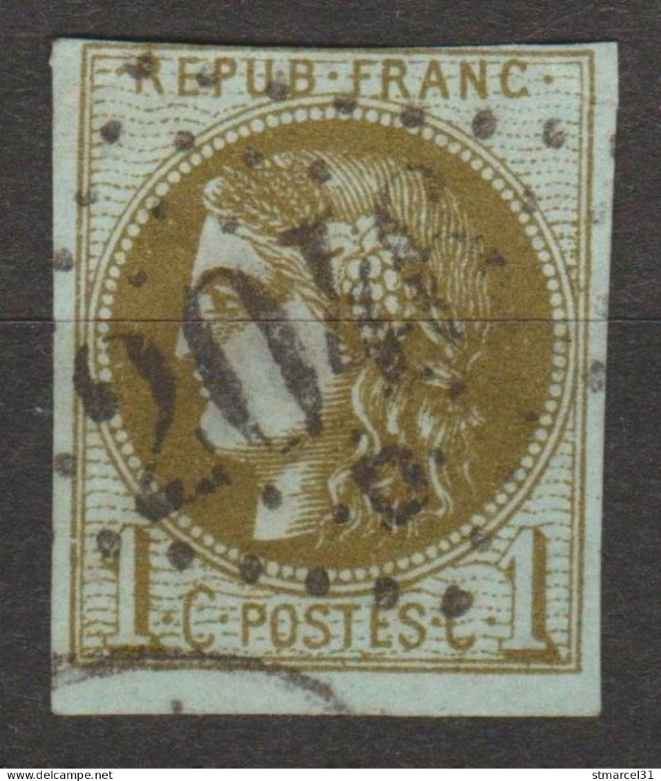 RARE NUANCE "OLIVE BRONZE DORE" N°39Cd 2ème état BE Cote 375€ - 1870 Bordeaux Printing