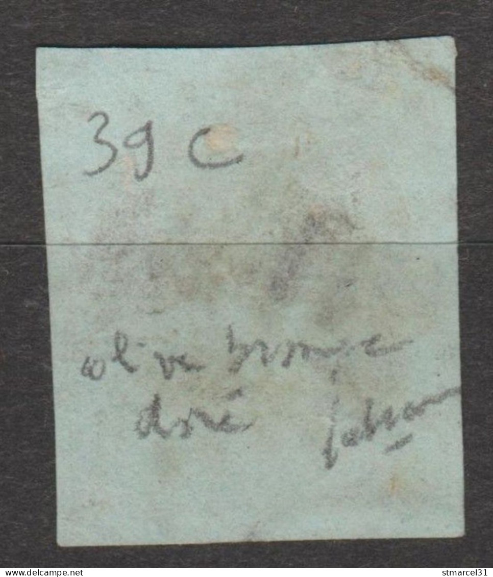 RARE NUANCE "OLIVE BRONZE DORE" N°39Cd 2ème état BE Cote 375€ - 1870 Bordeaux Printing