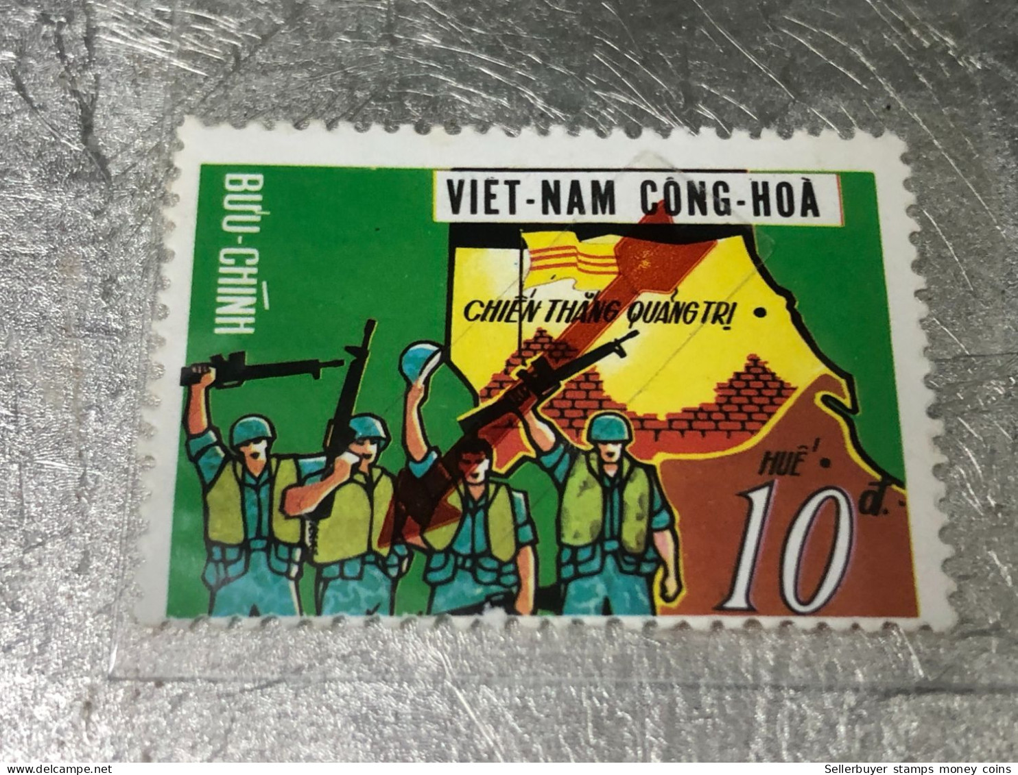 VIET NAM SOUTH STAMPS (ERROR Printed Deviate 1973-10 DONG )1 STAMPS Rare - Vietnam