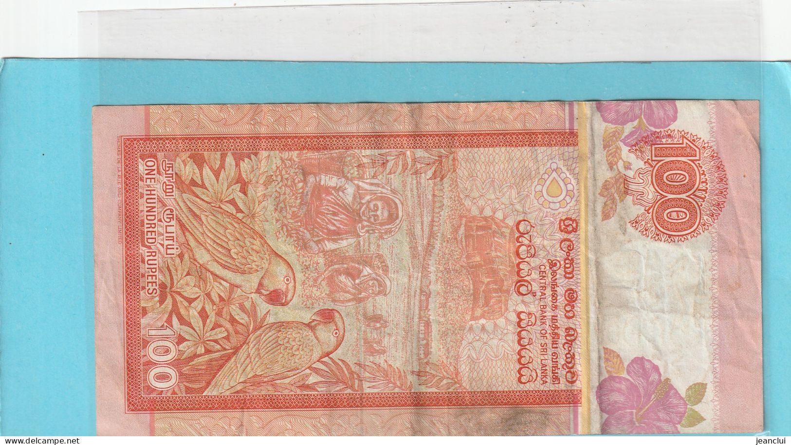 CENTRAL BANK OF SRI LANKA   .  100 RUPEES  .  15-11-1995  .  N°   J/139 871308  .  2 SCANNES  .  BILLET TRES USITE - Sri Lanka