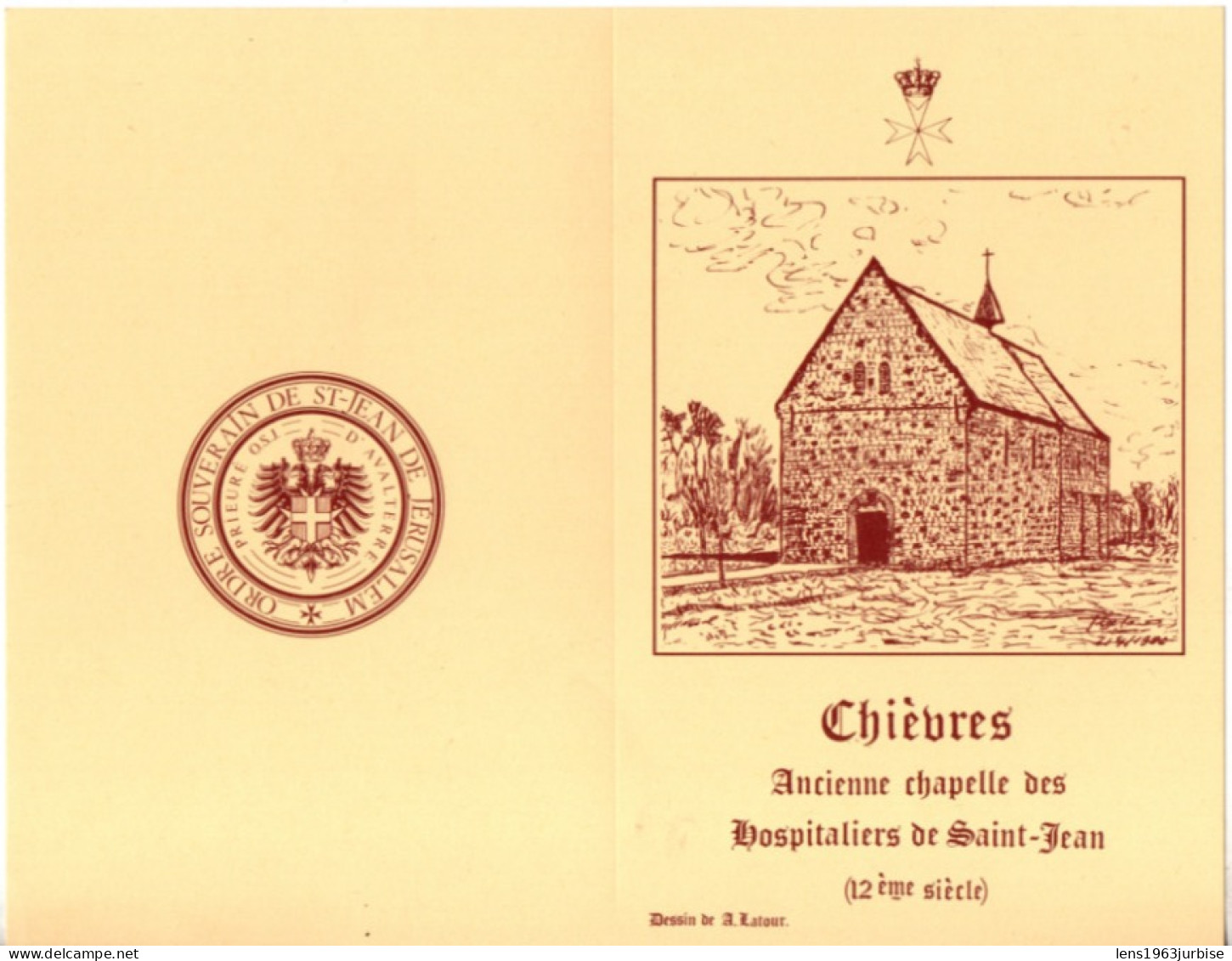 Chièvres , Ancienne Chapelle Des Hospitaliers De Saint - Jean ( Carton Invitation ) - Chievres