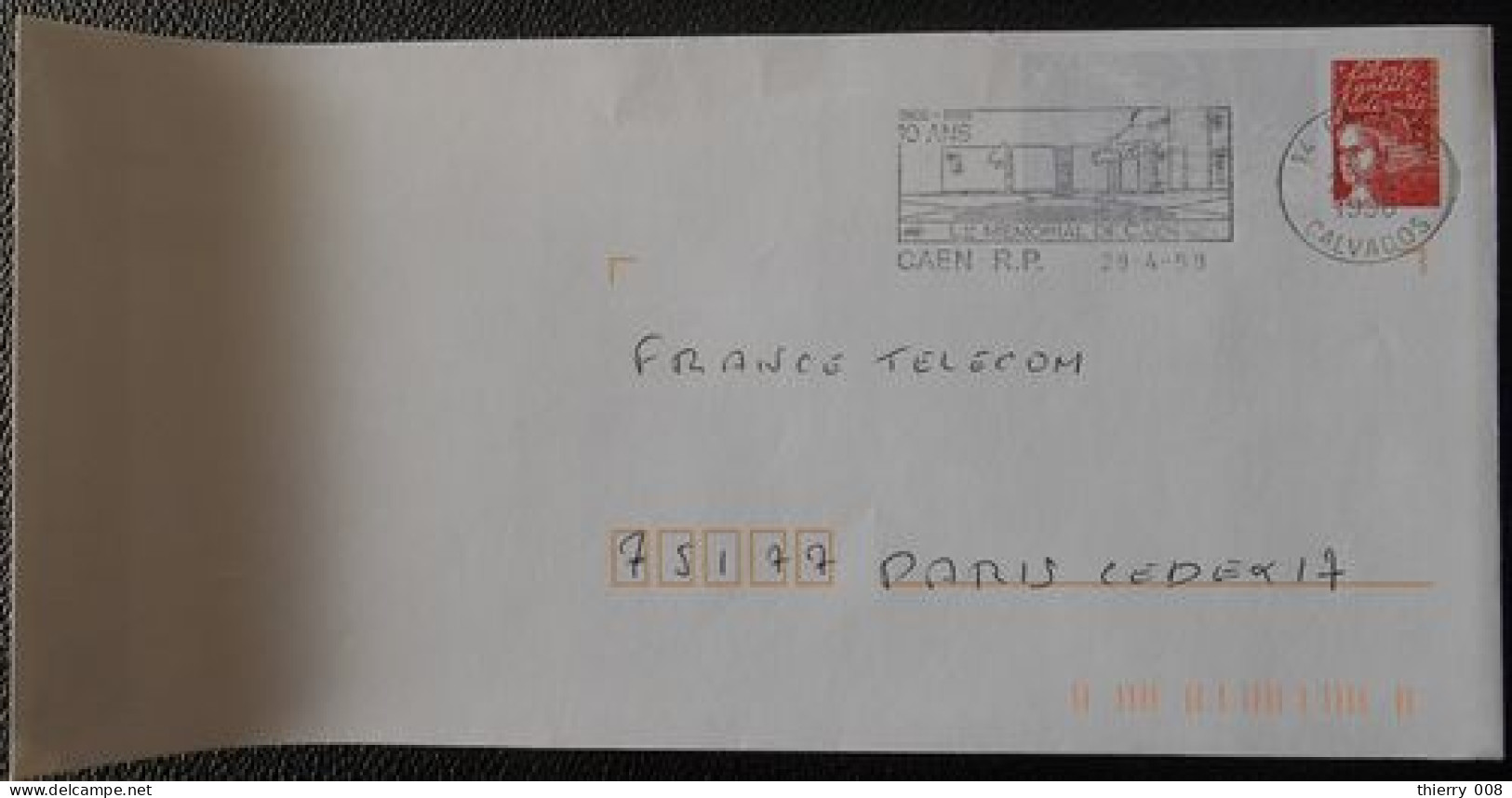 C044 Flamme Oblitération Caen RP 14 Calvados Mémorial 29 4 98 - Mechanical Postmarks (Advertisement)