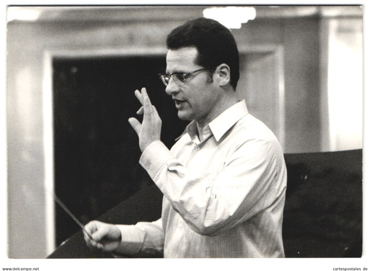 Fotografie Ellinger, Salzburg, Portrait Gerhard Wimberger, Dirigent  - Berühmtheiten