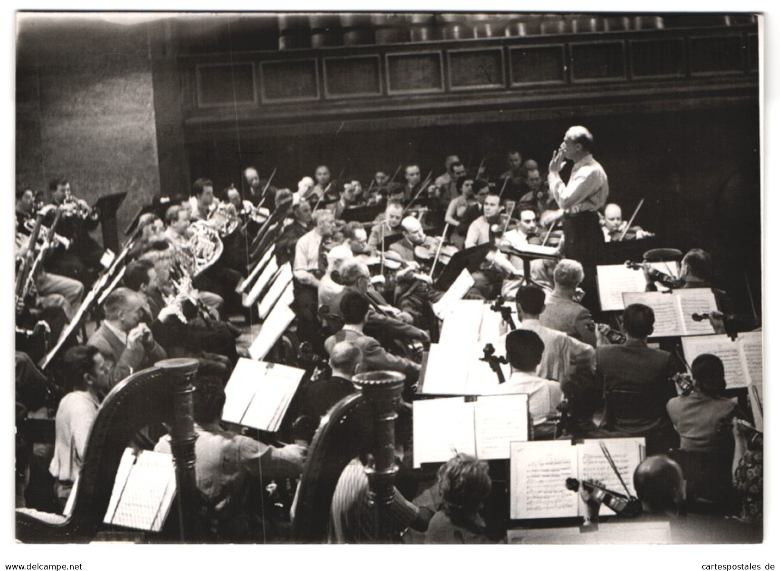 Fotografie Filicitas, München, Dirigent Mrawinski, Spielt Mit Seinem Orchester  - Berühmtheiten