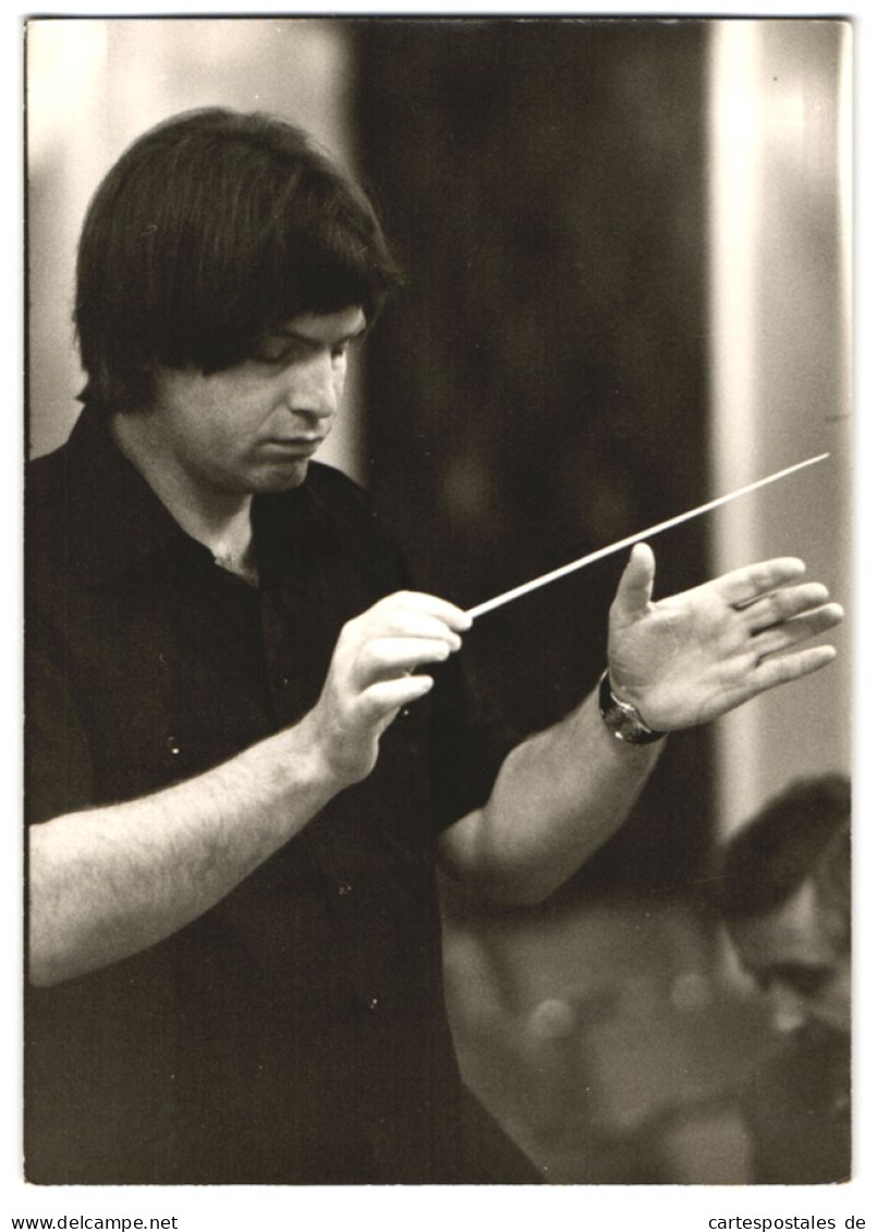 Fotografie Ellinger, Salzburg, Dirigent Gustav Kuhn  - Famous People