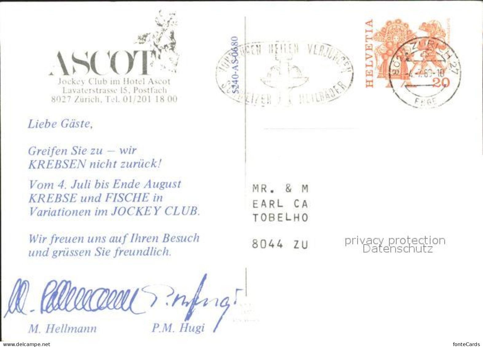11862153 Zuerich Jockey Club Im Hotel Ascot Zuerich - Sonstige & Ohne Zuordnung