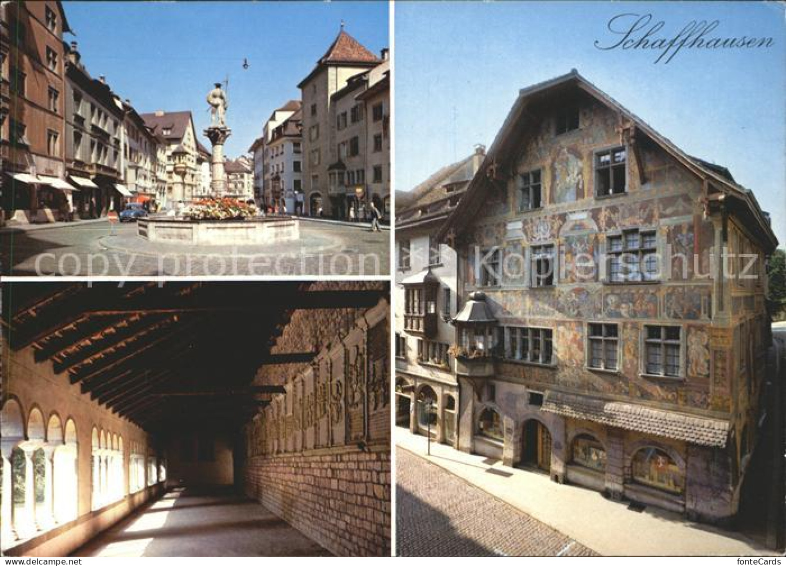 11862130 Schaffhausen SH Oberstadt Mit Vierroehrenbrunnen Muenster Kreuzgang Hau - Sonstige & Ohne Zuordnung