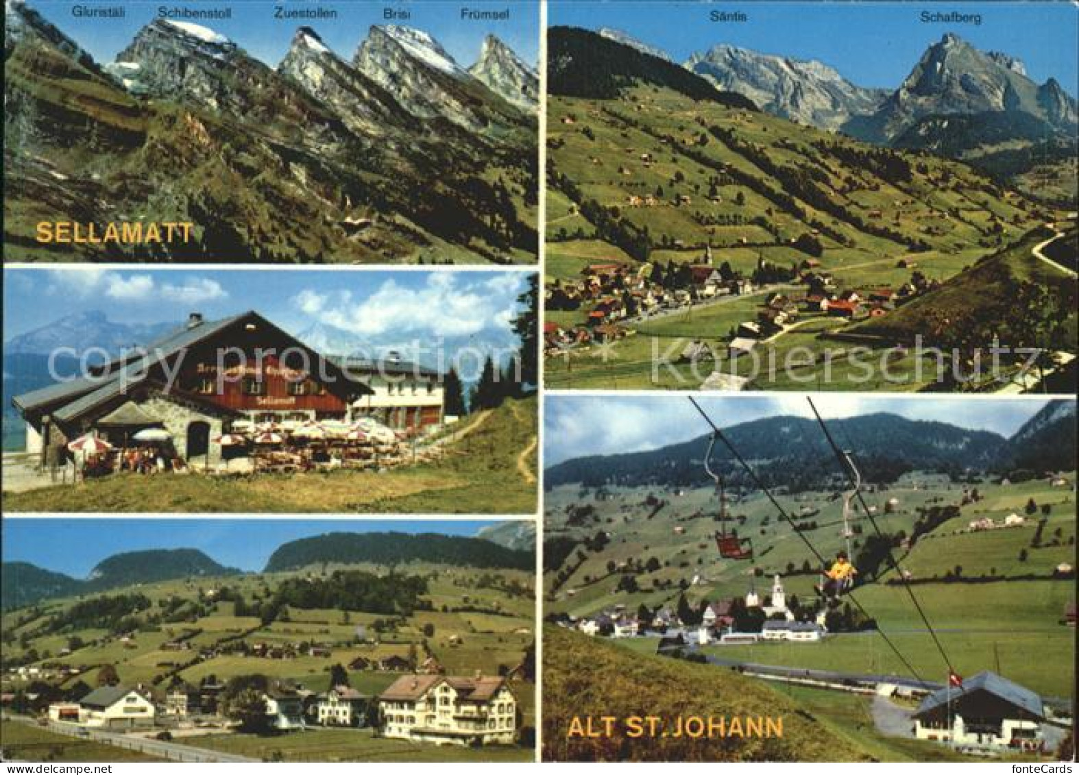 11862083 Alt St Johann Mit Sellamatt Panorama Berggasthaus Alt St. Johann - Sonstige & Ohne Zuordnung