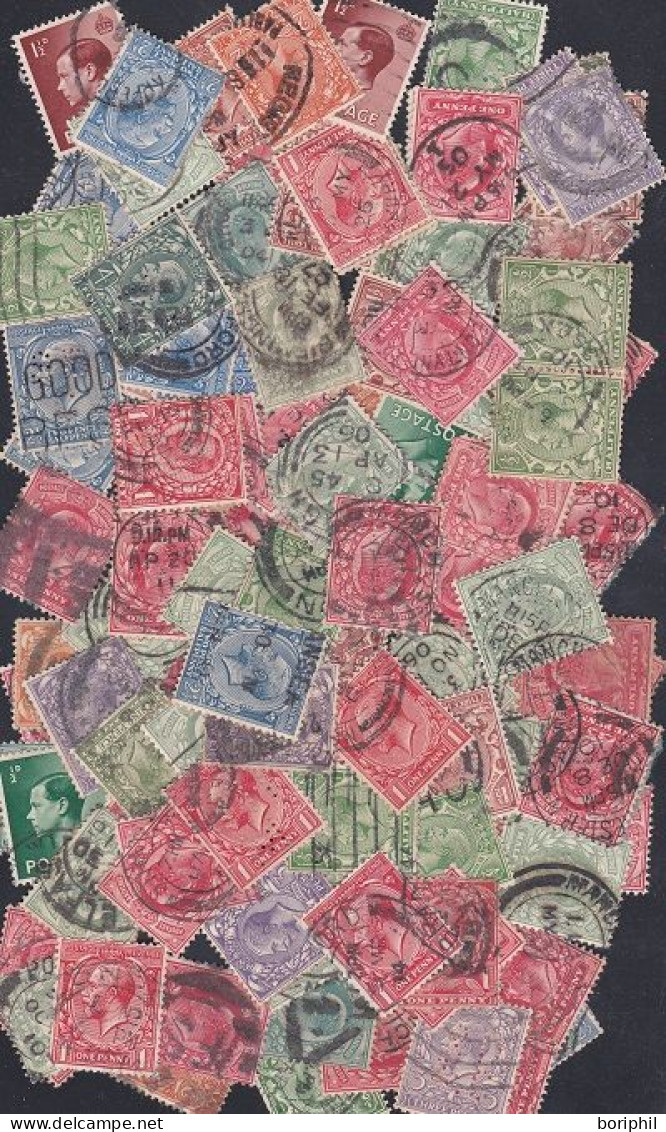 Vrac De Plus De 90 Timbres Anciens De Grande Bretagne - Autres & Non Classés