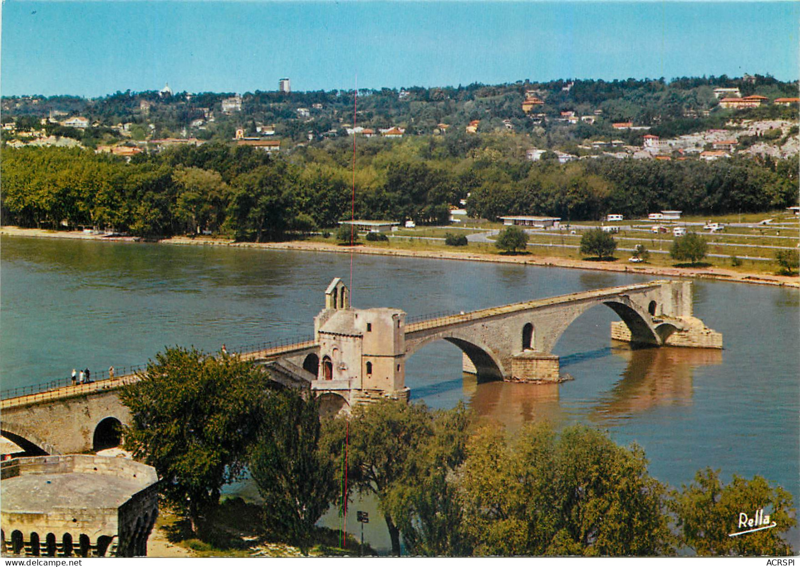 AVIGNON Le Pont St Bénézet Et La Chapelle Saint Nicolas 25(scan Recto Verso)MF2701 - Avignon (Palais & Pont)