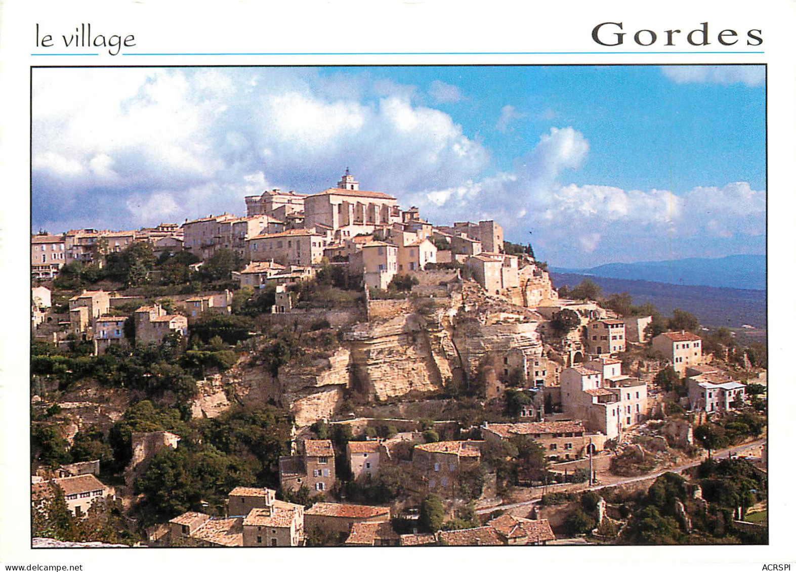 8 GORDES Le Village (scan Recto Verso)MF2703 - Gordes