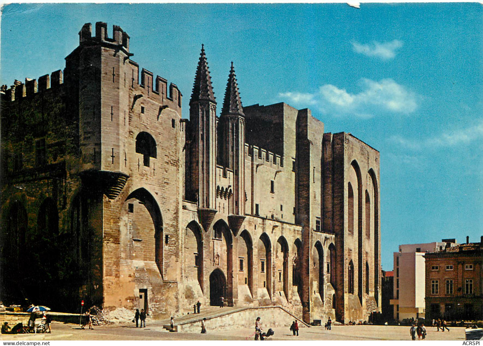 AVIGNON PALAIS DES PAPES  Le Palais De Clément VI Façade Occidentale 28(scan Recto Verso)MF2703 - Avignon (Palais & Pont)