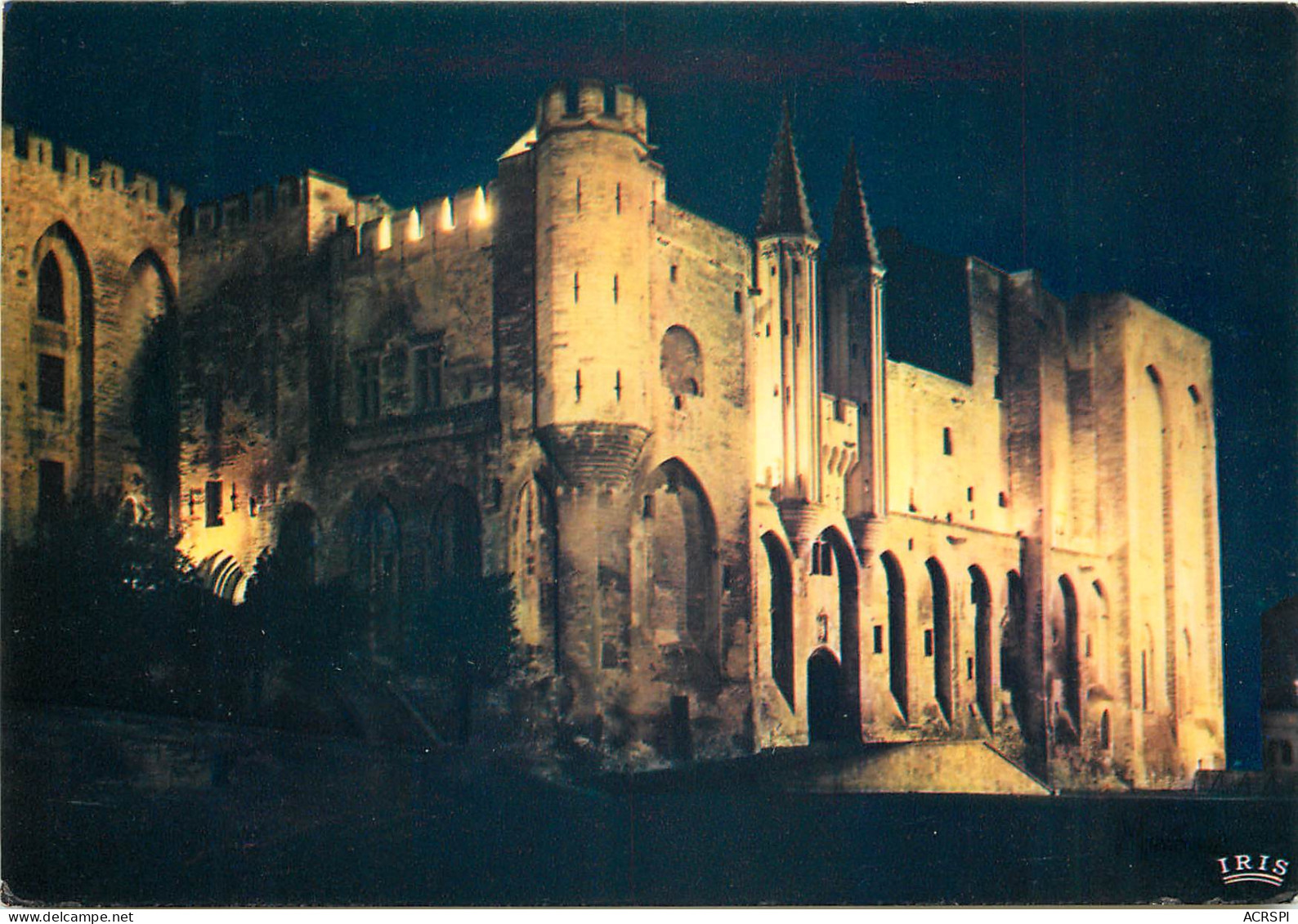 AVIGNON Palais Des Papes "la Nuit"5 (scan Recto Verso)MF2706 - Avignon (Palais & Pont)