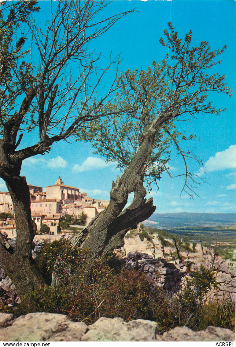 GORDES  Pittoresque Village Provençal Dominant La Plaine De Cavaillon Face Au Luberon 18(scan Recto Verso)MF2708 - Gordes