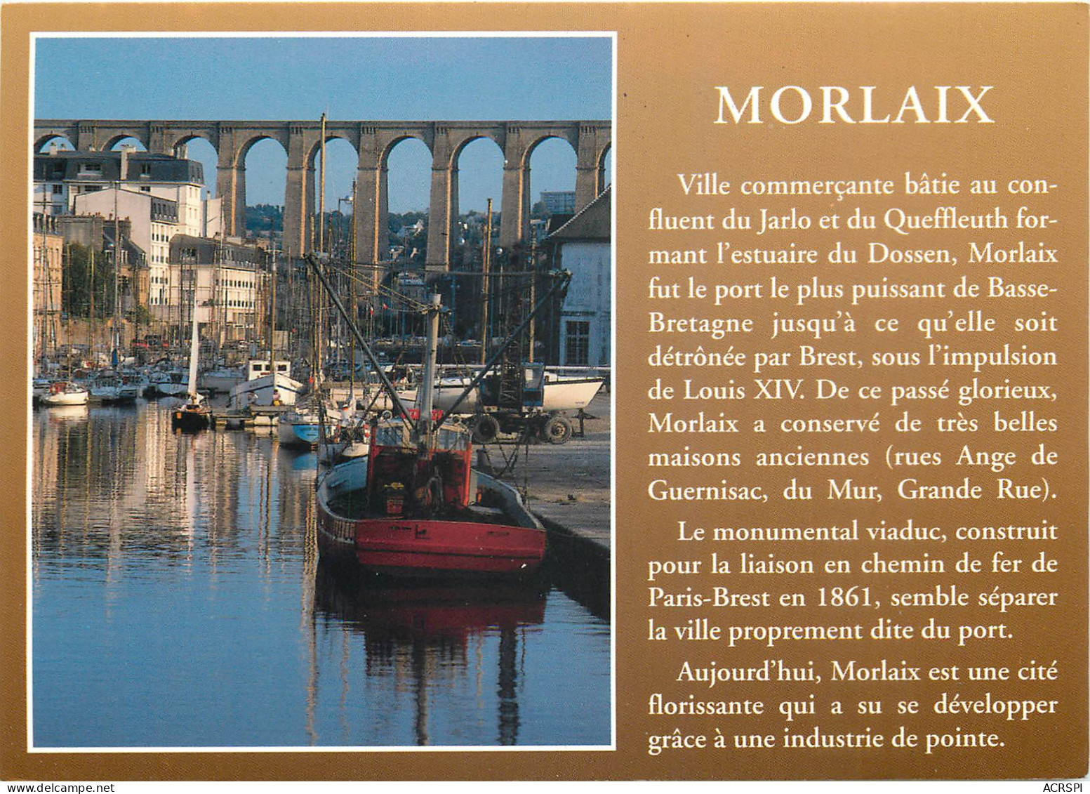MORLAIX Le Port 6(scan Recto Verso)MF2711 - Morlaix