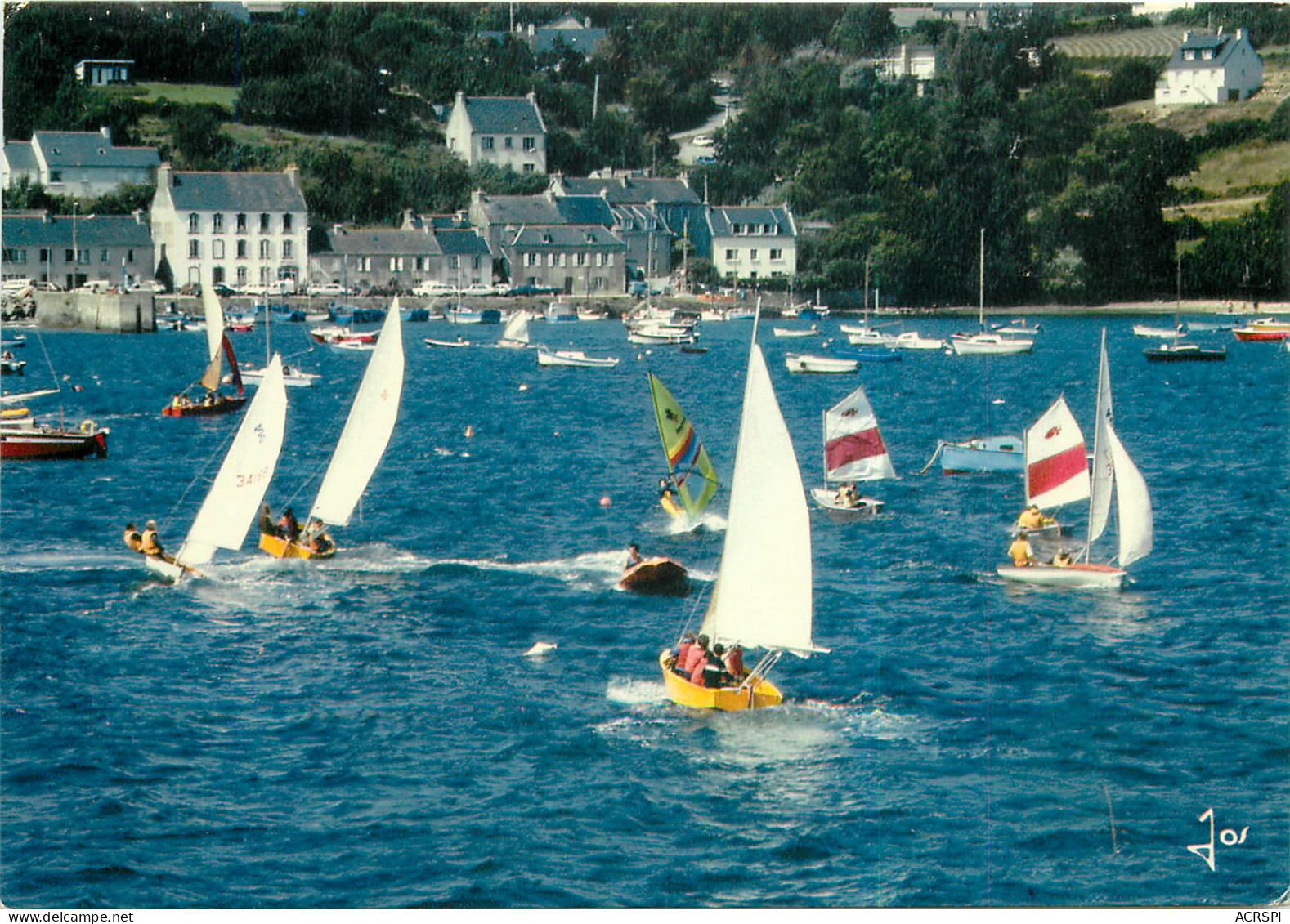 PLOUGASTEL DAOULAS L Ecole De Voile Devant L Auberlac H 24(SCAN RECTO VERSO)MF2715 - Plougastel-Daoulas