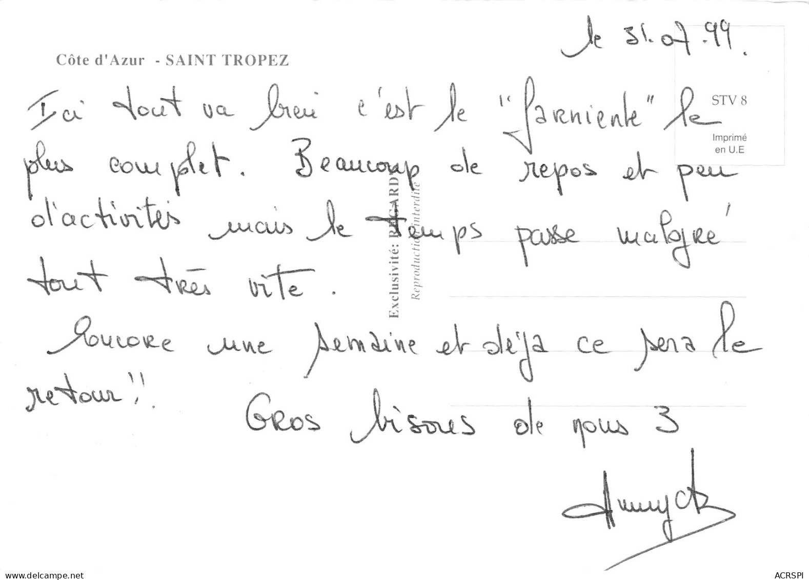 SAINT TROPEZ  Le Clocher  28 (scan Recto Verso)MF2718BIS - Saint-Tropez