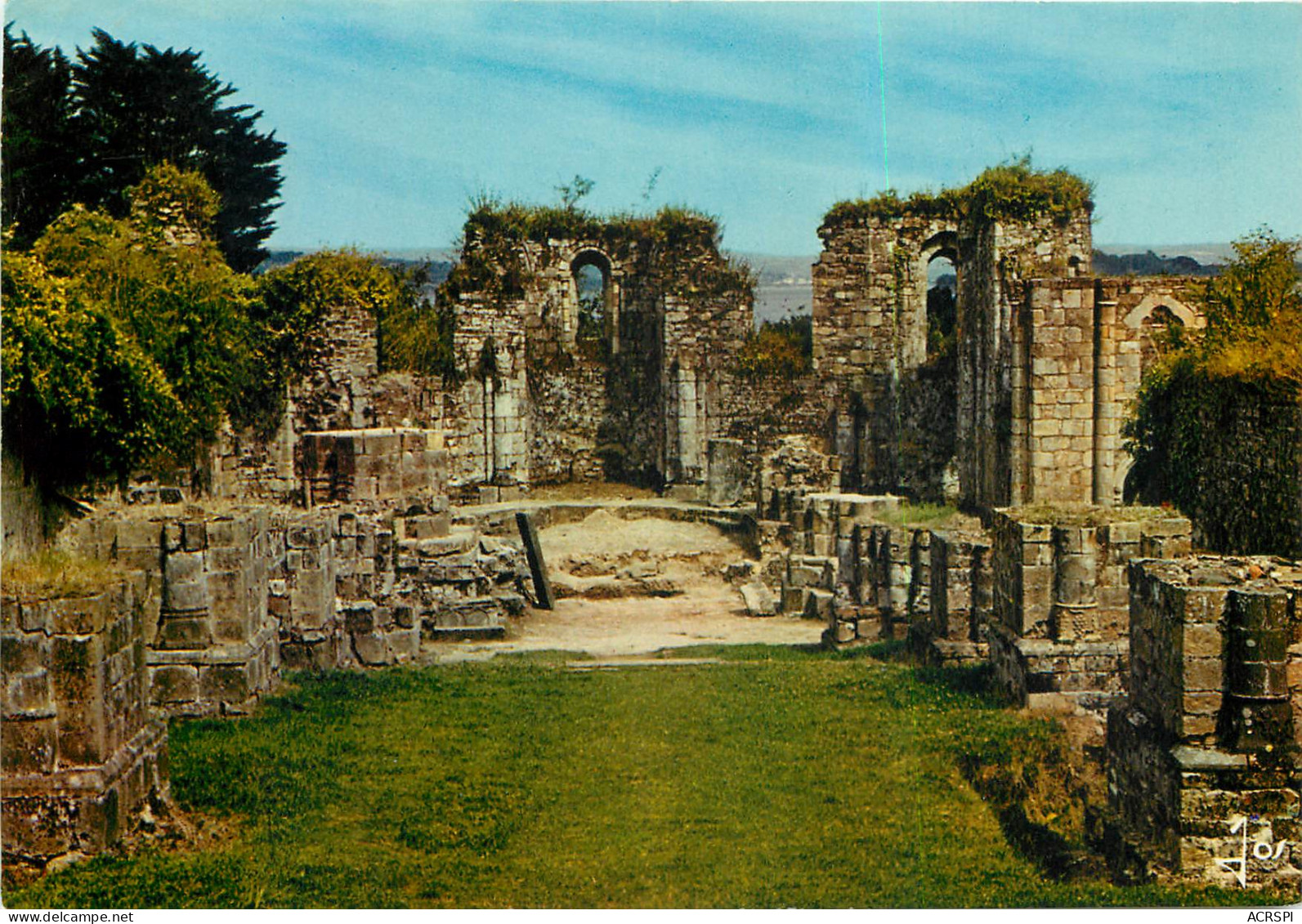 LANDEVENNEC Les Ruine De La Vieille Abbaye Eppoque Romane Des XIe Et XII è Siecle 13 (scan Recto Verso)MF2720 - Landévennec