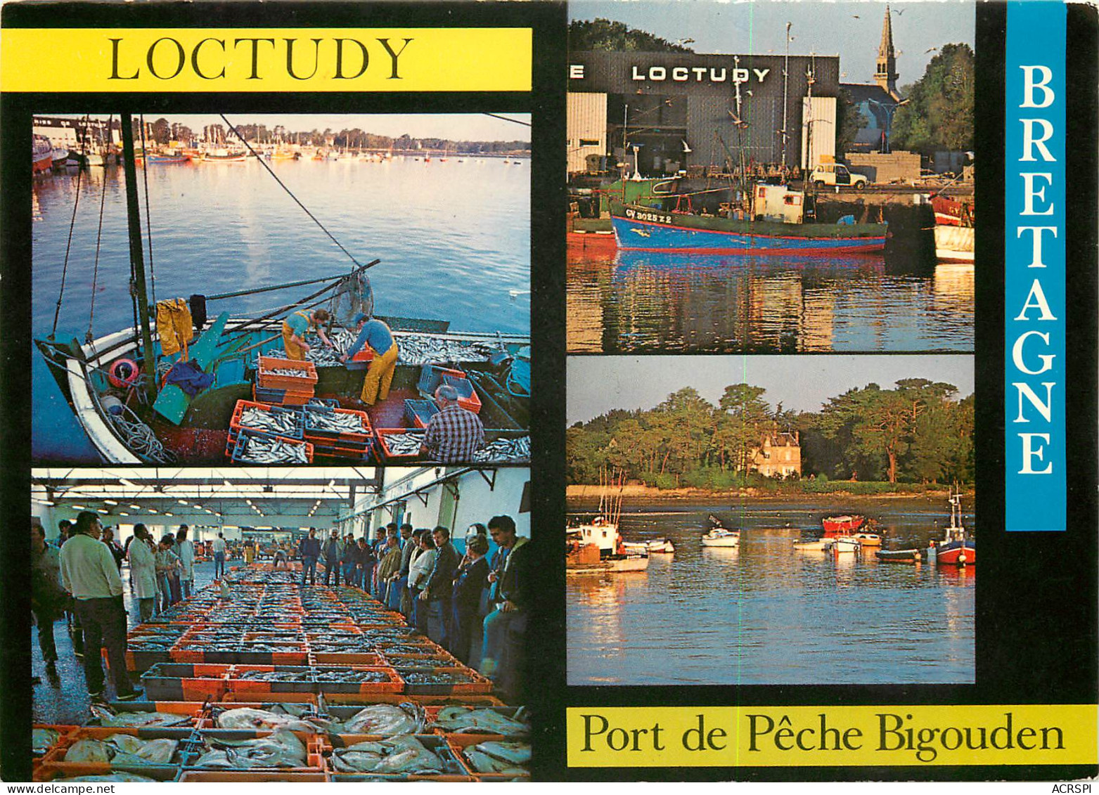 LOCTUDY Le Port Et La Criee 23(scan Recto Verso)MF2721 - Loctudy