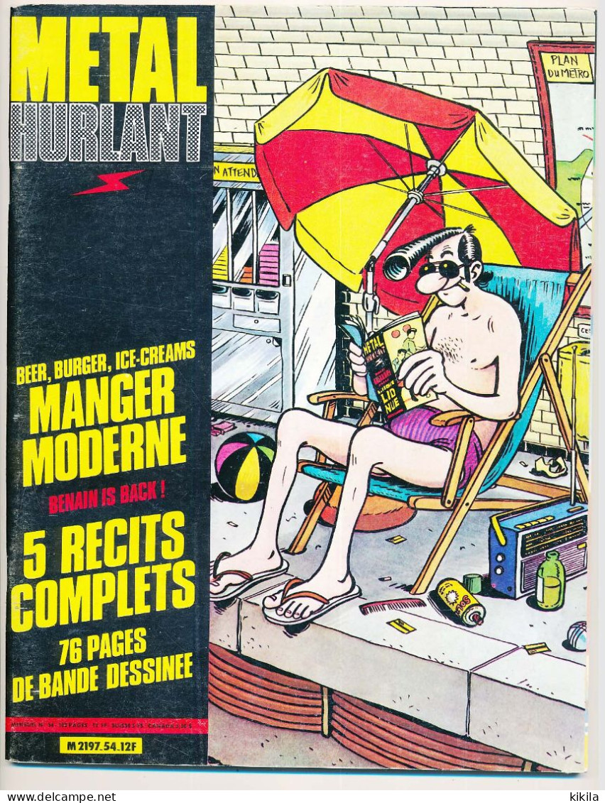 METAL HURLANT N°54 Août 1980 Pratt, Chaland, Montellier Manoeuvre, Margerin, Staline,... - Métal Hurlant