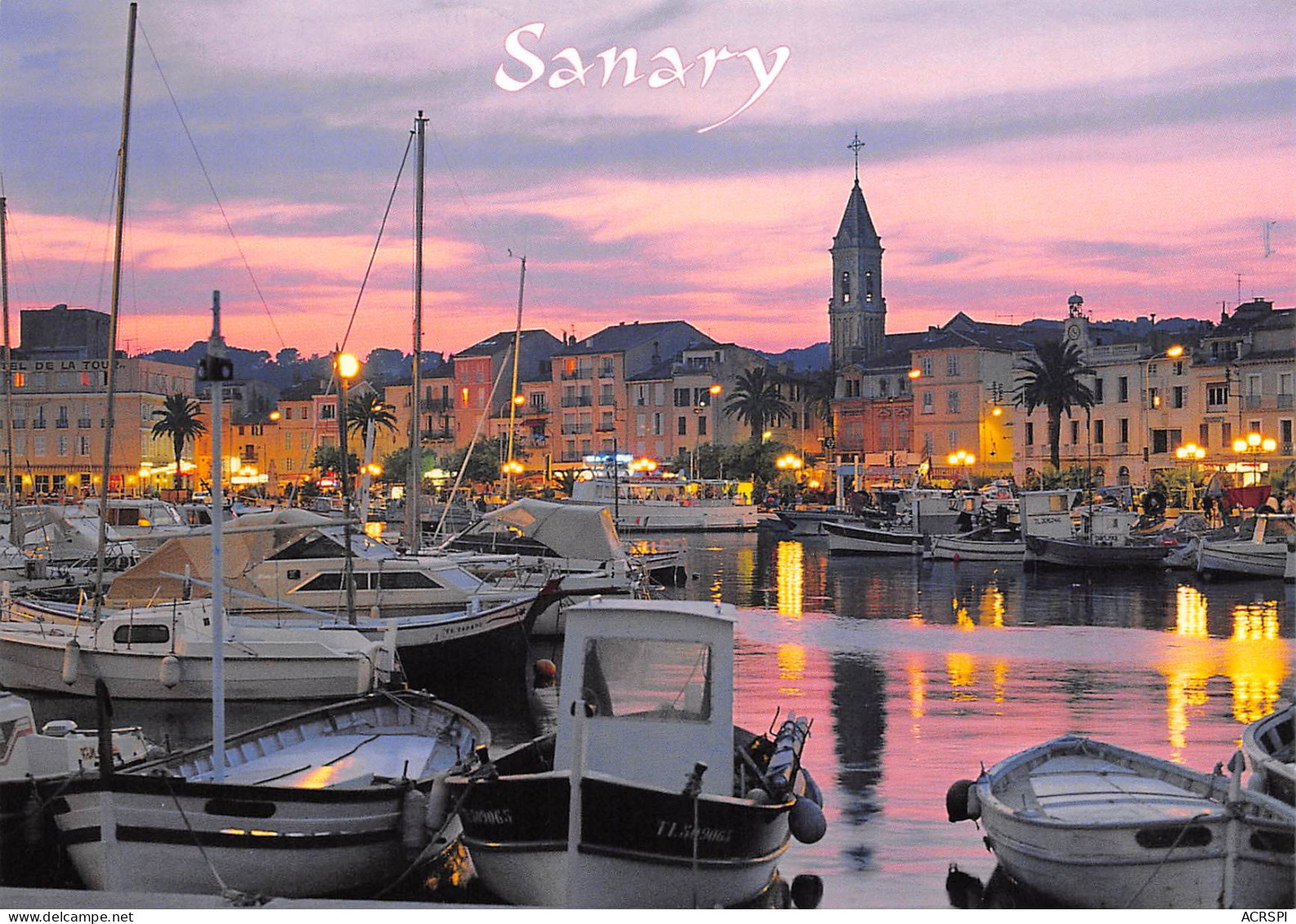 SANARY Sur MER  Le Port Le Soir  11 (scan Recto Verso)MF2721TER - Sanary-sur-Mer