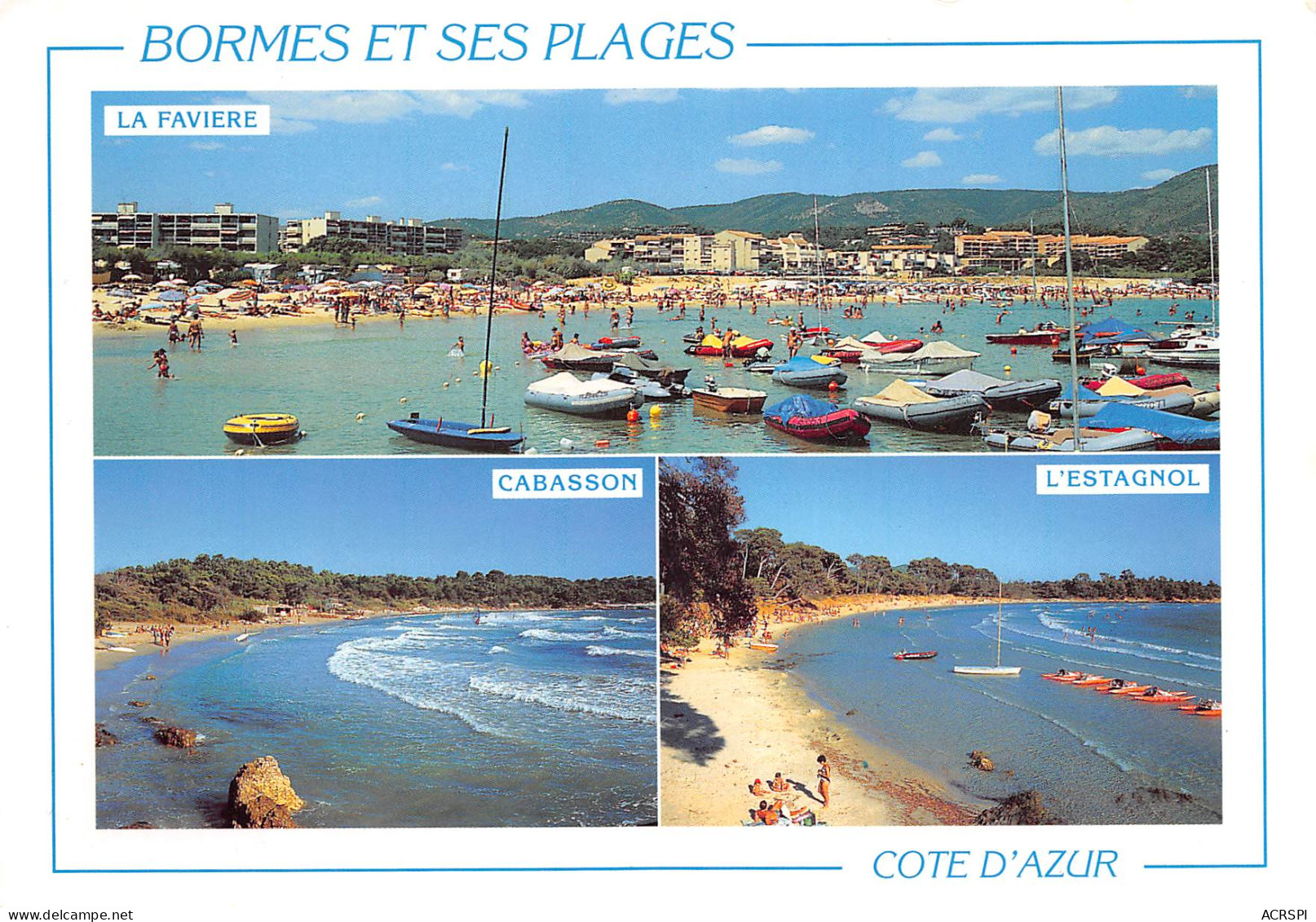 BORMES Les MIMOSAS  Les Plages  33 (scan Recto Verso)MF2721TER - Bormes-les-Mimosas