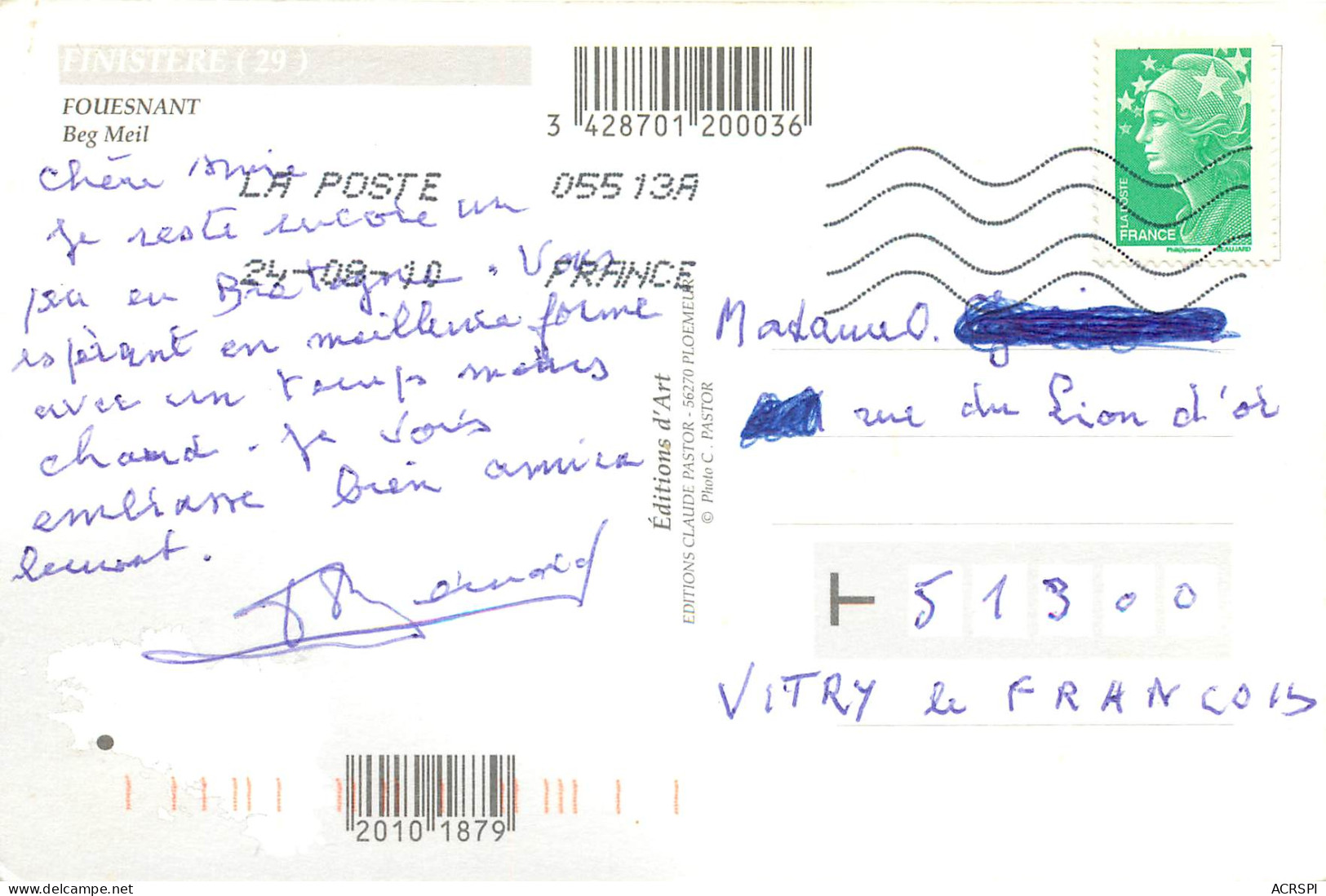 FOUESNANT Beg Meil 2(scan Recto Verso)MF2722 - Fouesnant