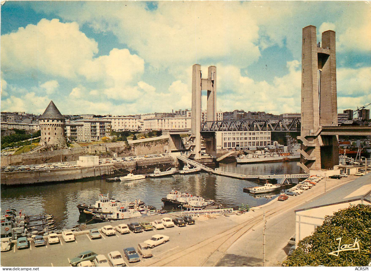 BREST Le Pont De Recouvrance Et La Tour Tanguy 1 (scan Recto Verso)MF2722 - Brest