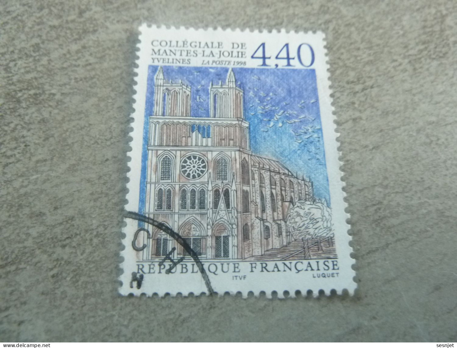 Mantes-la-Jolie - La Collégiale - 4f.40 - Yt 3180 - Multicolore - Oblitéré - Année 1998 - - Used Stamps