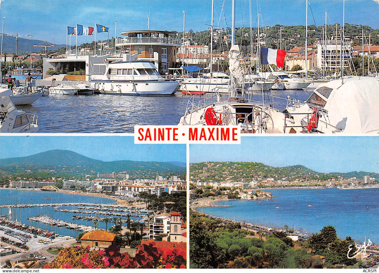 SAINTE MAXIME SUR MER Port Et Plage De La Croisette  5 (scan Recto Verso)MF2722VIC - Sainte-Maxime