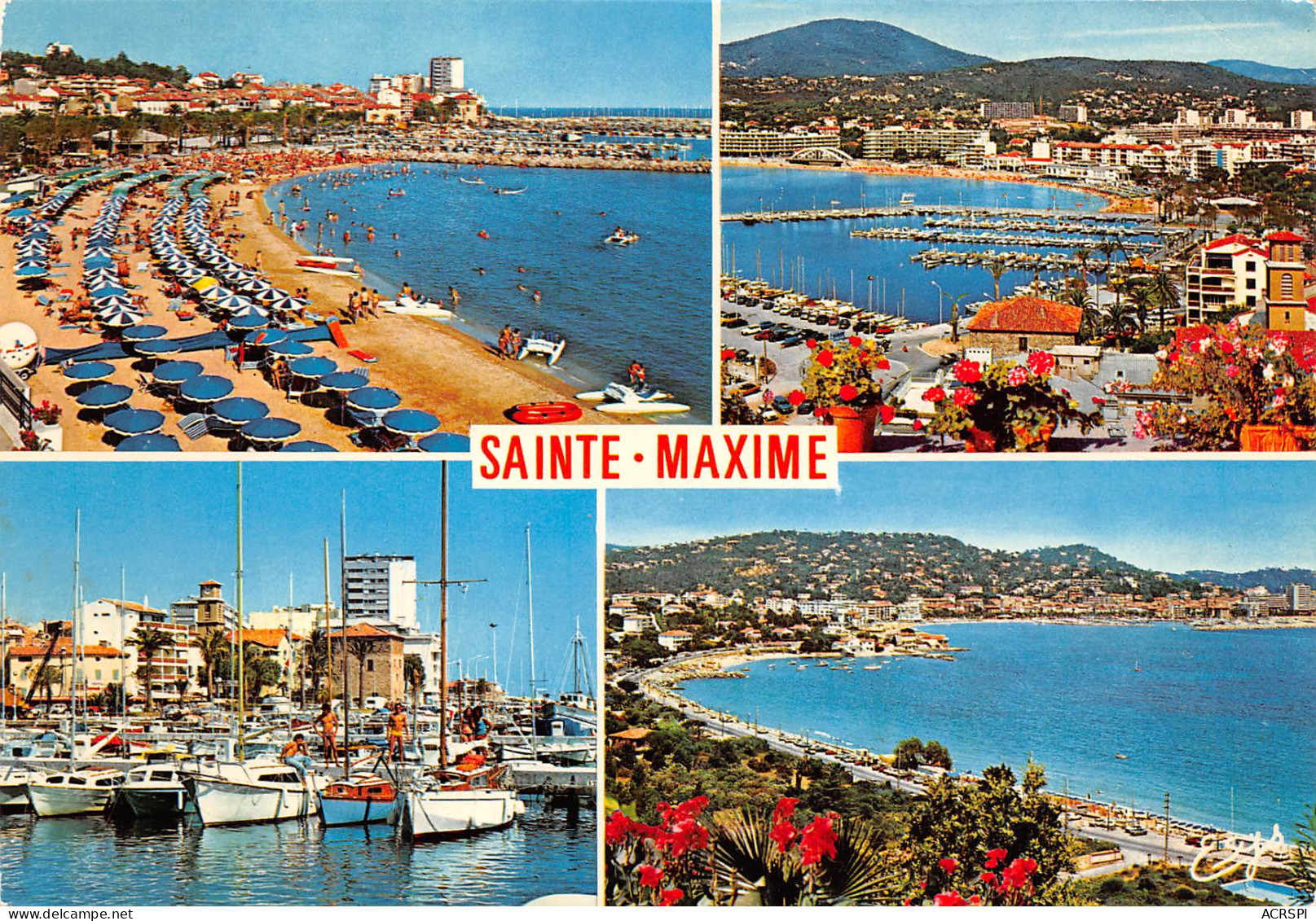 SAINTE MAXIME SUR MER Plage Port église Croisette  7 (scan Recto Verso)MF2722VIC - Sainte-Maxime
