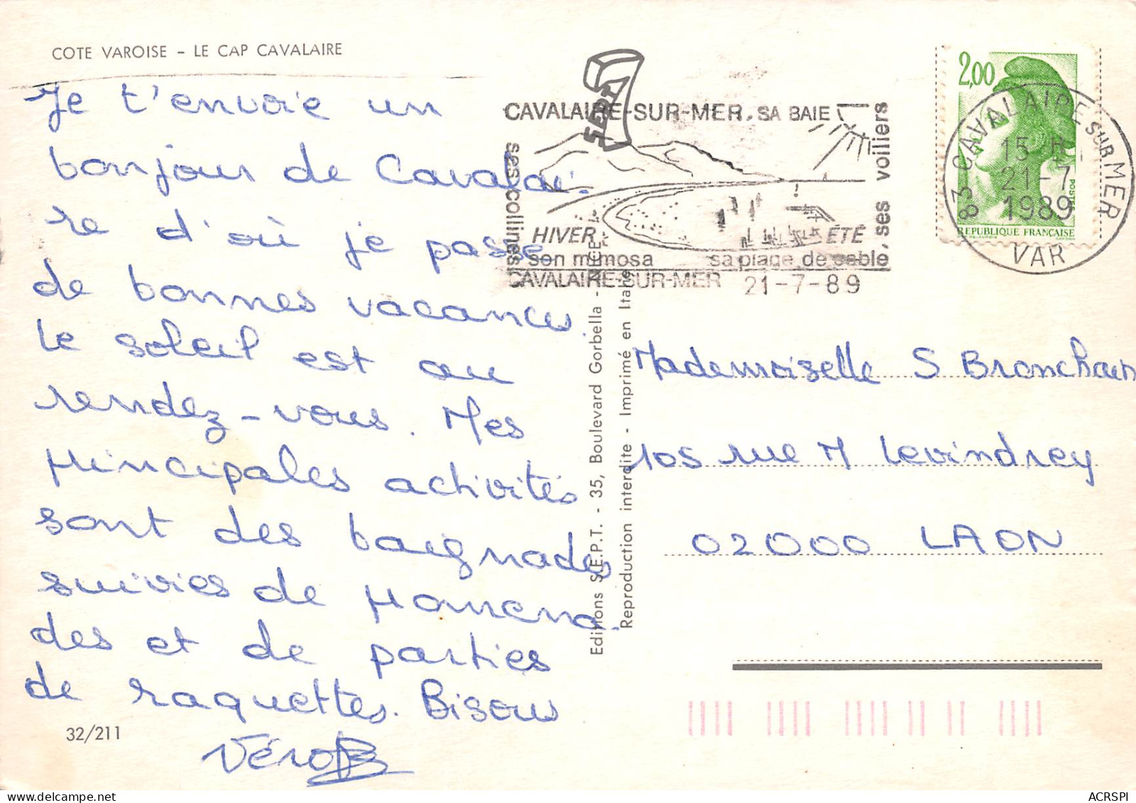 CAVALAIRE Sur Mer  Cap Cavalaire 19 (scan Recto Verso)MF2722VIC - Cavalaire-sur-Mer