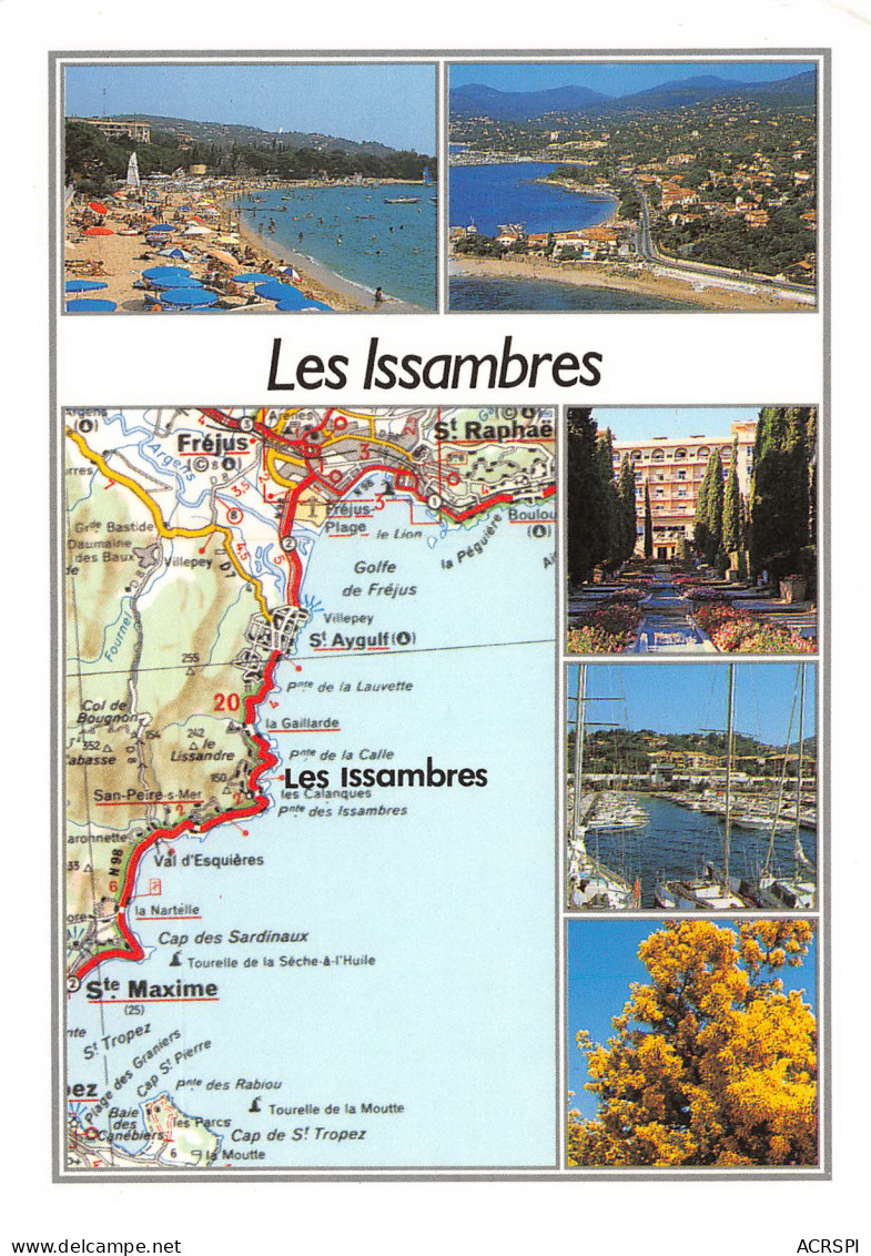 LES ISSAMBRES Carte De La Cote Varoise  28 (scan Recto Verso)MF2724BIS - Les Issambres