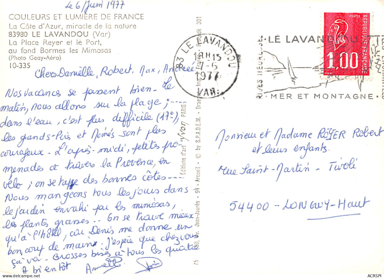 LE LAVANDOU La Place REYER Et Le Port  36 (scan Recto Verso)MF2724BIS - Le Lavandou
